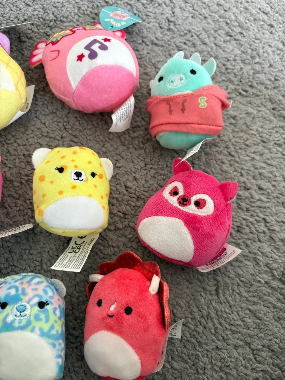 Squishmallows Squishville Bright Squad Mini Soft Plush Stuffed Toy